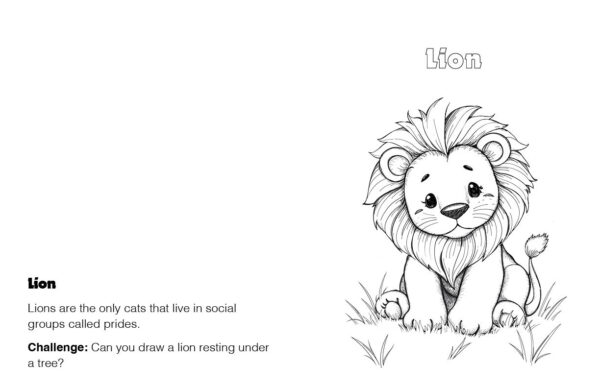A to Z Savanna Animals Coloring Book