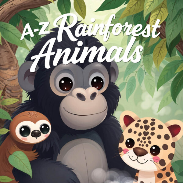 A to Z Rainforest Animals Coloring Book
