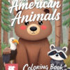 A to Z American Animals Coloring Book