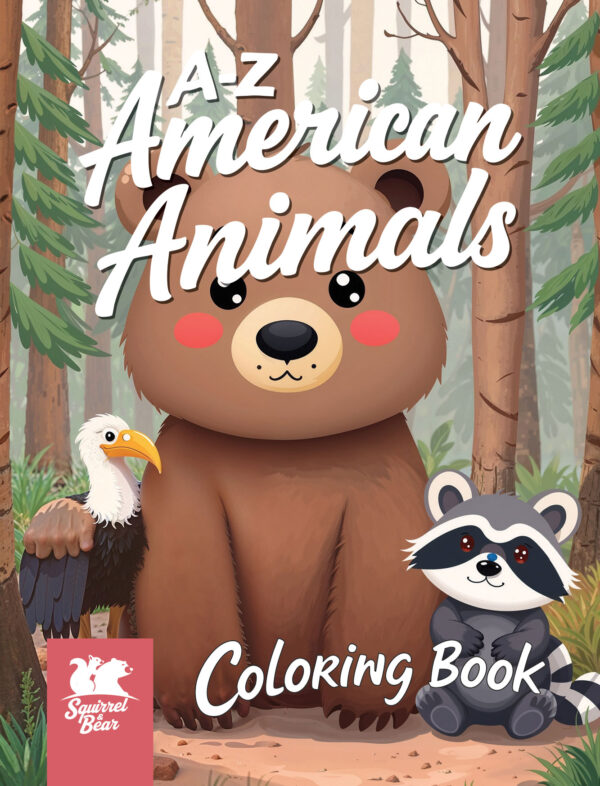A to Z American Animals Coloring Book
