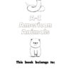 A to Z American Animals Coloring Book