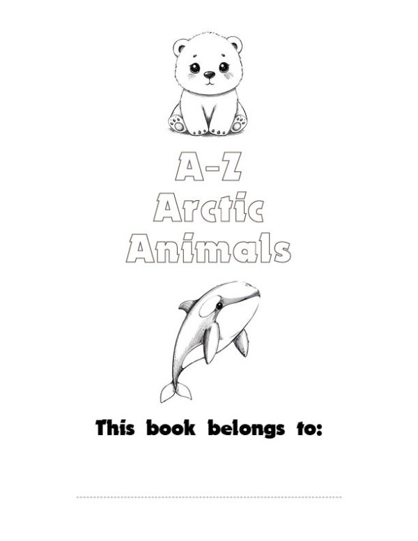 A to Z Arctic Animals Coloring Book