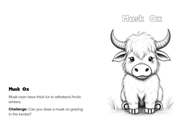 A to Z Arctic Animals Coloring Book