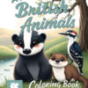 A to Z British Animals Coloring Book
