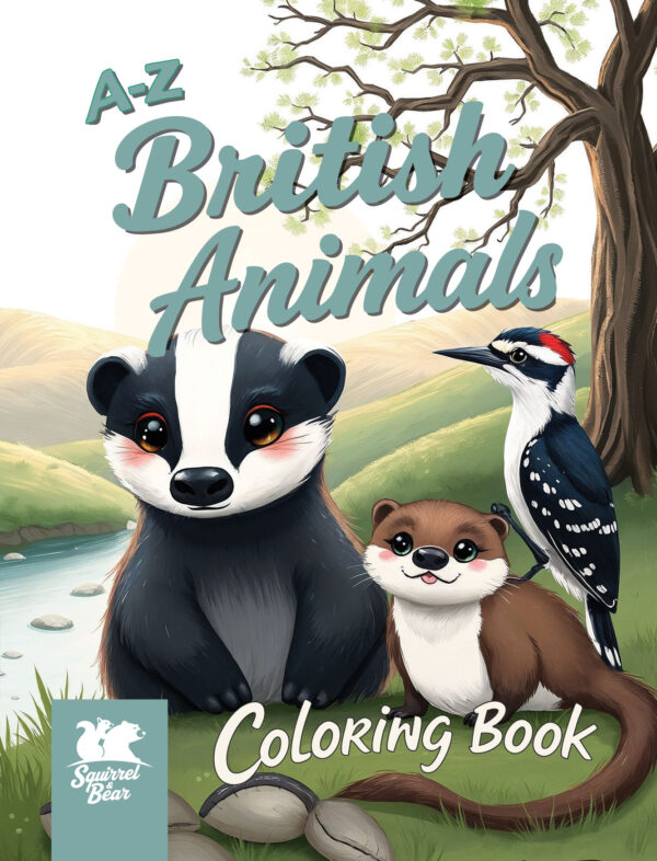 A to Z British Animals Coloring Book