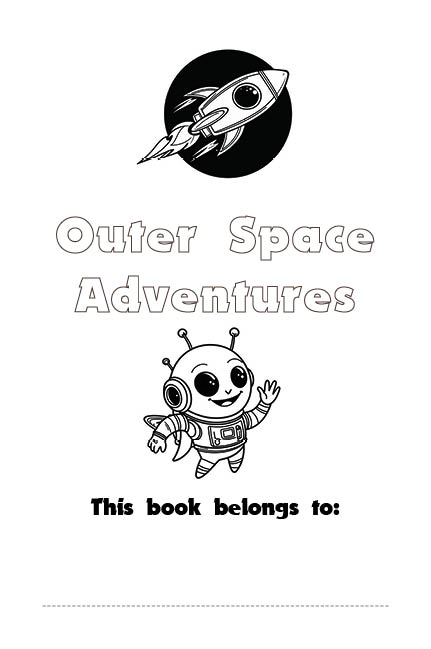 Outer Space Adventures Coloring Book