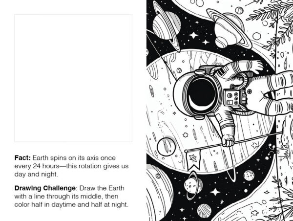Outer Space Adventures Coloring Book