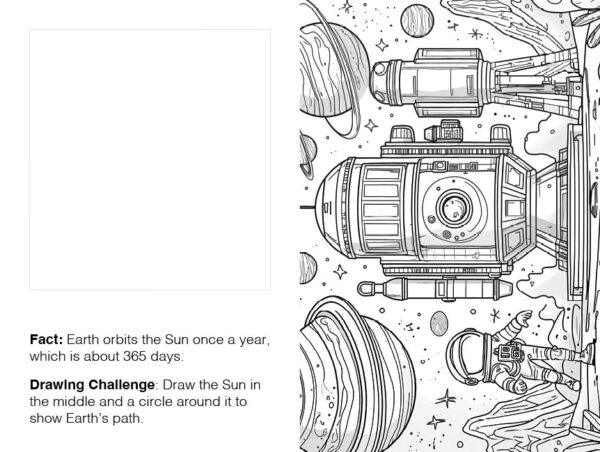 Outer Space Adventures Coloring Book