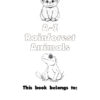 A to Z Rainforest Animals Coloring Book