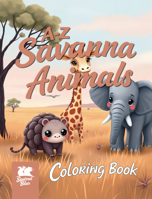 A to Z Savanna Animals Coloring Book