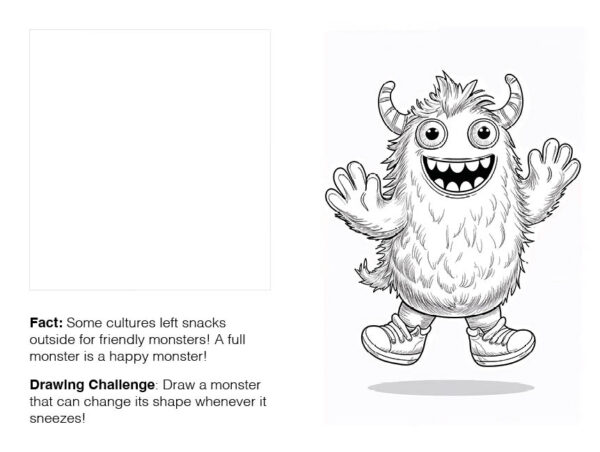 Silly Monster Fun: A Friendly Coloring & Drawing Adventure!