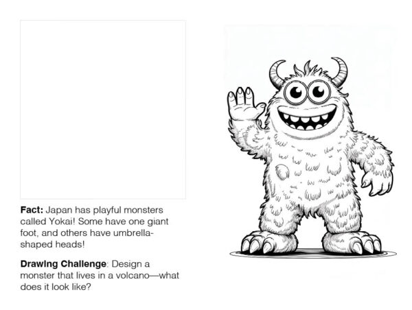 Silly Monster Fun: A Friendly Coloring & Drawing Adventure!