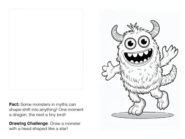 Silly Monster Fun: A Friendly Coloring & Drawing Adventure!