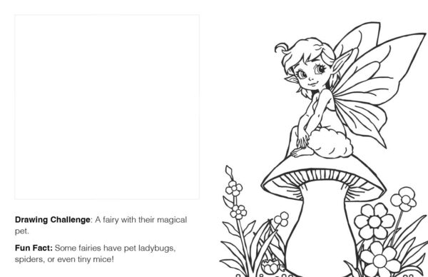 Unicorns, Fairy and Rainbow Coloring Book